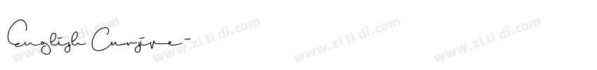 English Cursive字体转换
